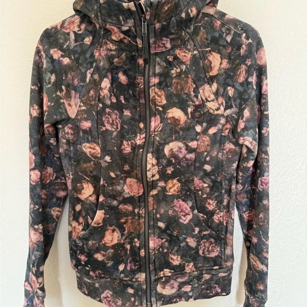 Lululemon Vintage Floral Scuba Zipped Hood Jacket